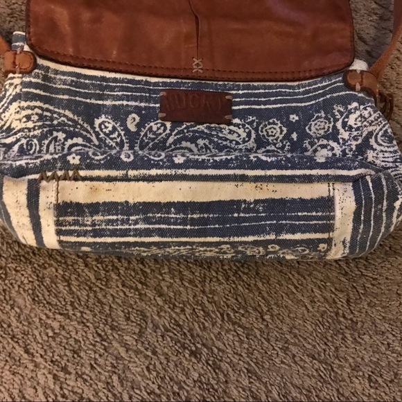 Vintage Lucky Cloth/Leather crossbody Purse - Picture 5 of 8